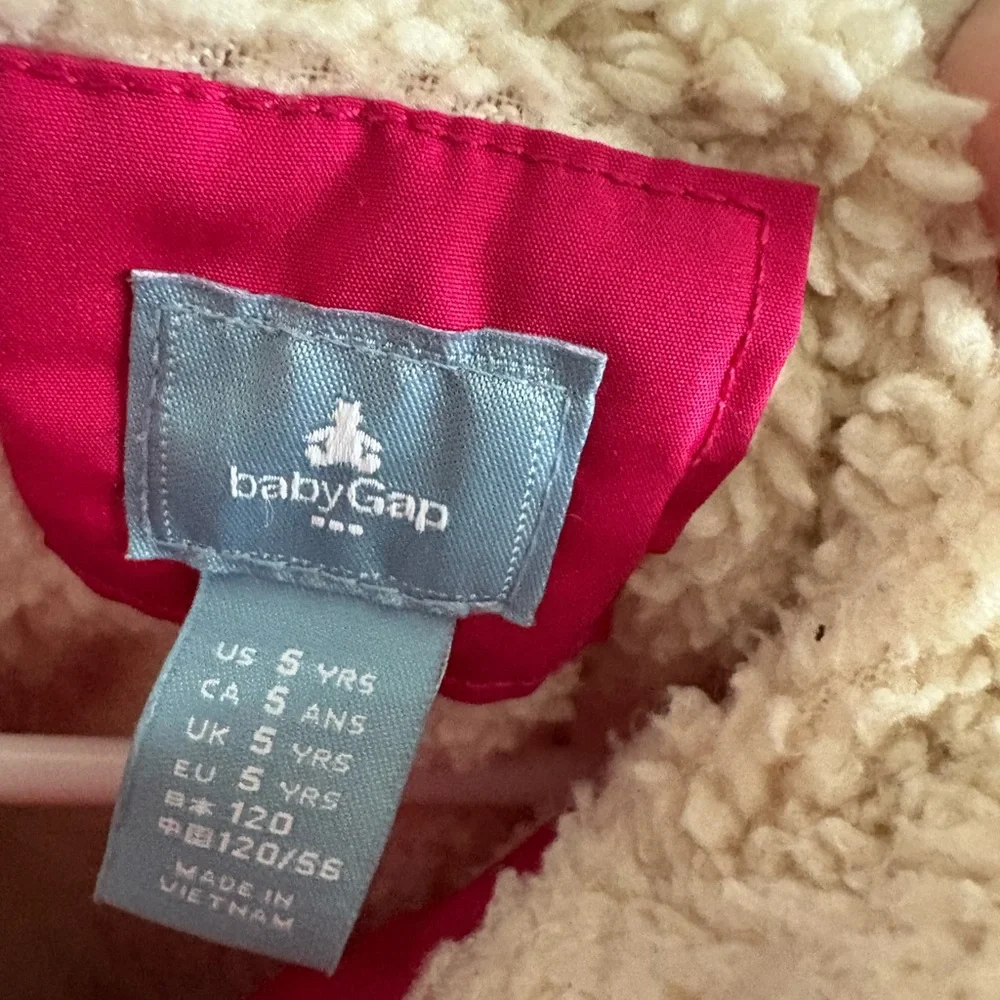 GAP Bright Pink Quilted Kids Vest